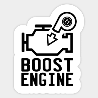 Boost check engine light Sticker